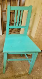 MIRKA A JARKA  -  venkovské židle v letním modrém odstínu jméno: JARKA