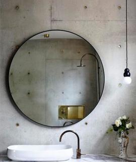 Zrcadlo - industriální, kulaté velikost/průměr: 40 cm