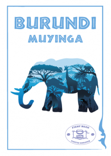 Burundi Muyinga balení: 100 gr