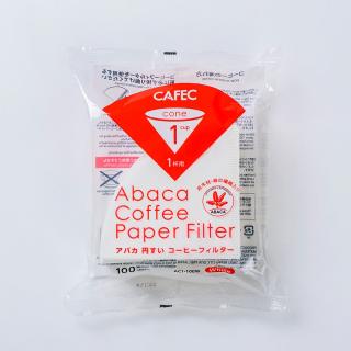 CAFEC ABACA filtry na 1 šálek kónický bělený (typ V60-01)