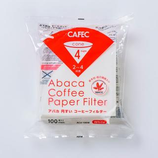 CAFEC ABACA filtry na 2-4 šálky kónický bělený (typ V60-02)