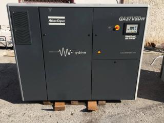 ŠROUBOVÝ KOMPRESOR ATLAS COPCO GA37 VSD BAZAR