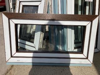 okno 90x50  tmavy dub sklopne