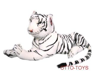 Plyšový tygr bílý 110cm s ocáskem