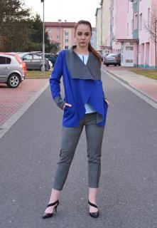 Lehký kabát Blue and gray Velikost: M/L