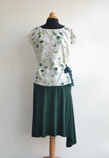 Letní asymetrická sukně Velikost: L, Barva: Green