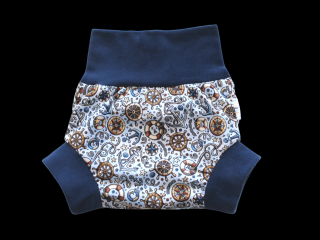 Natahovací svrchní kalhotky PUL - Kotva VELIKOST: XL (12-18kg)