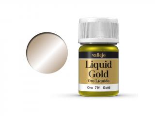 Barva Vallejo Liquid  70791 Gold (Alcohol Based) (35ml)