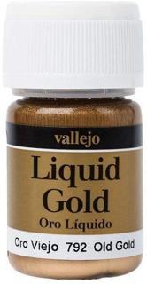 Barva Vallejo Liquid  70792 Old Gold (Alcohol Based) (35ml)