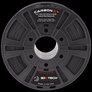 CARBONX PP CF filament černý 1,75 mm 3DXTECH 750 g