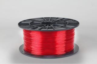 PET-G tisková struna červená transparentní 1,75 mm 1 kg Filament PM