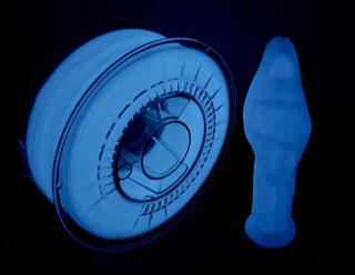 PLA filament 1,75 mm modrý svíticí ve tmě Devil Design 1 kg