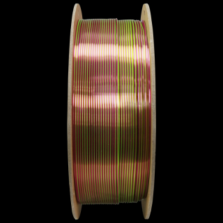 Polymaker PolyLite PLA DUAL SILK 1,75 mm Aubergine Silk Lime-Magenta, 1 kg