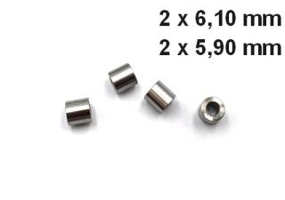 Sada 4 kusů distančních podložek D6/D3/L6 MK3S 2x5,9 a 2x6,1mm