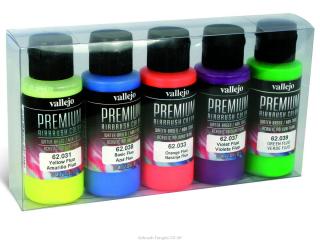 Vallejo PREMIUM Color - Fluorescent Color Set (5x60ml)