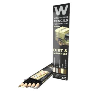 Watercolor Pencil Set Splashes, Dirt AND Stains AK10044 (5 colors)