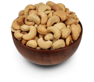 Kešu ořechy pražené, solené Gramáž: 200 g