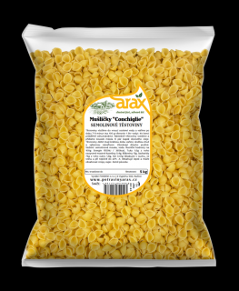 Semolinové těstoviny mušličky "Conchiglie" Gramáž: 5 kg