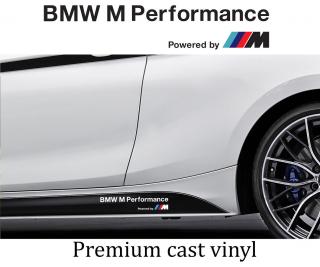 BMW M PERFORMANCE POWERED BY M Barva: Bílá, Délka: 20 cm x 4 cm