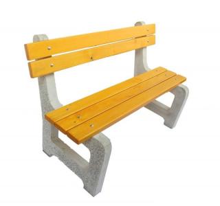 HTI Betonová lavička Elegance KA-B1001 Délka latí: 1500 mm, Typ ukotvení: dlouhé (k zabetonování), Typ betonu: hladký
