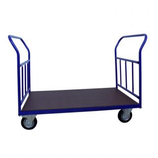 HTI Plošinový vozík 1200x700 - se svislými příčkami - 500 kg - Pryžová kola