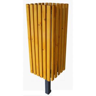 Kovo-ART Venkovní odpadkový koš Jumbo Typ ukotvení: dlouhé (k zabetonování), Barva konstrukce: hnědá komaxit (RAL 8017)