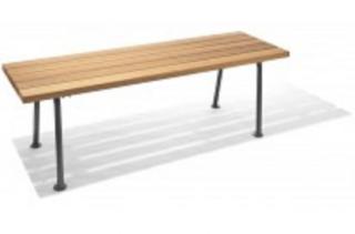 Kovový stůl Madrid Typ ukotvení: dlouhé (k zabetonování), Barva konstrukce: bílá komaxit (RAL 9003)