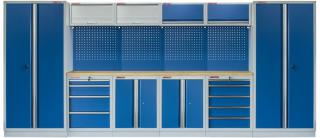 Kvalitní PROFI BLUE dílenský nábytek - 4535 x 2000 x 465 mm - MTGS1300AA1