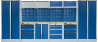 Kvalitní PROFI BLUE dílenský nábytek - 4535 x 2000 x 465 mm - MTGS1300AH