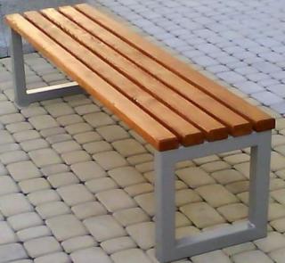 Lavička Mono Délka latí: 1750 mm, Typ ukotvení: klasické (šrouby), Barva konstrukce: zinek