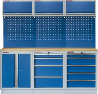 Sestava 6-ti ks PROFI BLUE dílenského nábytku 2040 x 465 x 2000 mm - MTGS1300BC