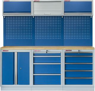 Sestava 6-ti ks PROFI BLUE dílenského nábytku 2040 x 465 x 2000 mm - MTGS1300BF