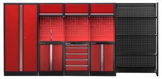 Sestava PROFI RED dílenského nábytku 4155 x 465 x 2000 mm - RTGS1300NE