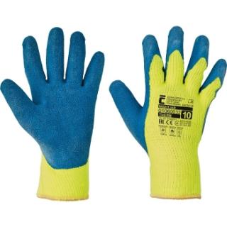 Zimní pracovní rukavice NIGHTJAR, máčené v latexu, balení 12 párů Velikost: 10