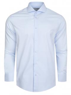 Pánská košile F-LINE Stev SLIM světle modrá manžetové knoflíčky Velikost: L 180