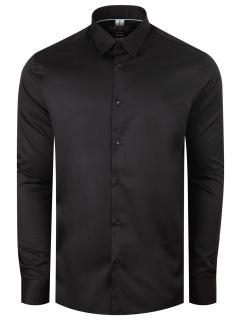 Pánská košile FERATT CONOR REGULAR fit black Velikost: M