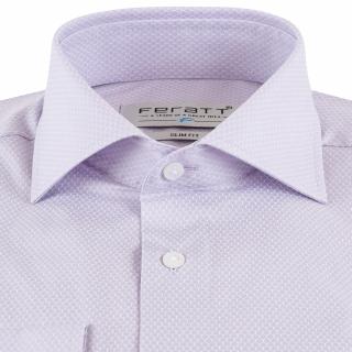 Pánská košile FERATT DON VITO slim fit fialová Velikost: XXL