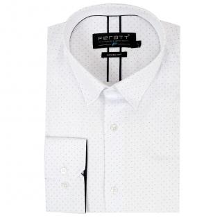 Pánská košile FERATT Karel MODERN bílá Velikost: S