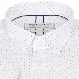 Pánská košile FERATT NICO modern modrý vzor Velikost: XXL