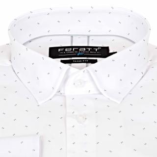 Pánská košile FERATT NICO slim šedý vzor Velikost: L