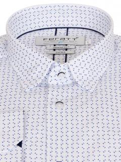 Pánská košile LUIGI MODERN modrý vzor Velikost: S