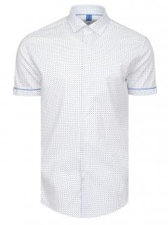 Pánská košile s krátkým rukávem TOBIAS MODERN bílá Velikost: S