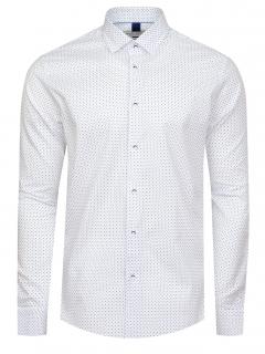 Pánská košile TOBIAS MODERN bílá (modrá) Velikost: XL