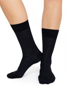 Pánské bavlněné ponožky COMFORT modré Velikost: 44-46
