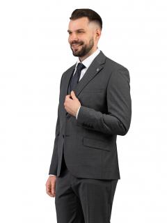 Pánské oblekové sako ZATORA šedé Velikost: 176/50