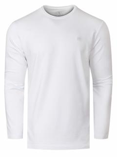 Pánské tričko LOUIS dlouhý rukáv bílé Velikost: L