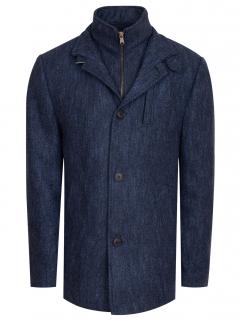 Pánský kabát FERATT modrý vzor Velikost: 52