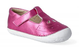 Barefoot baleríny Oldsoles - Royal Pave fuchsia foil Velikost: 20, Délka boty: 120, Šířka boty: 60