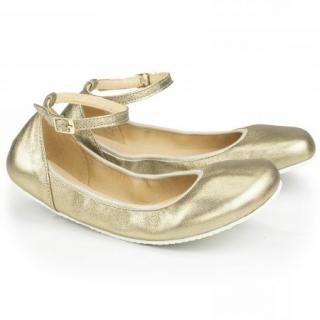 Barefoot baleríny Shapen - Tulip II Light gold N Velikost: 40, Délka boty: 265, Šířka boty: 94