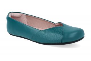 Barefoot baleríny Xero shoes - Phoenix Teal leather Velikost: 38, Délka boty: 240, Šířka boty: 87